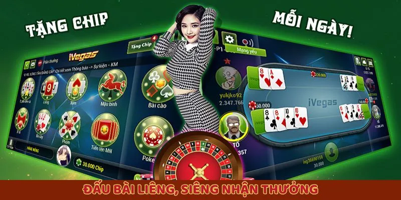 Đấu bài liêng, siêng nhận thưởng